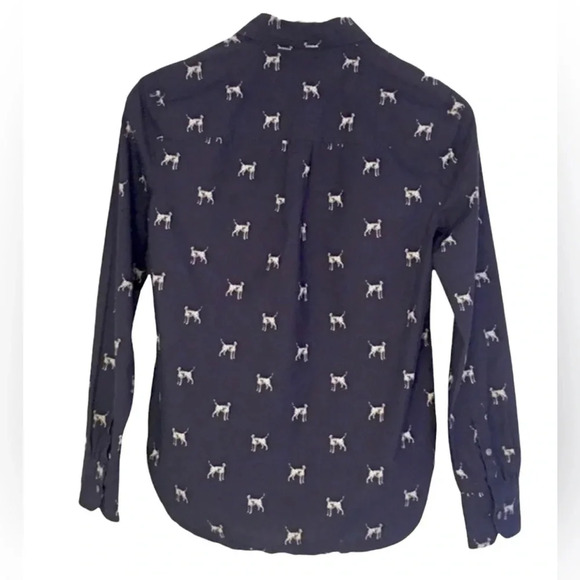 J. Crew Dalmatian Print Classic Button Up Top - Picture 5 of 5